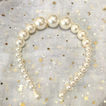 Ivory white Pearl Headband