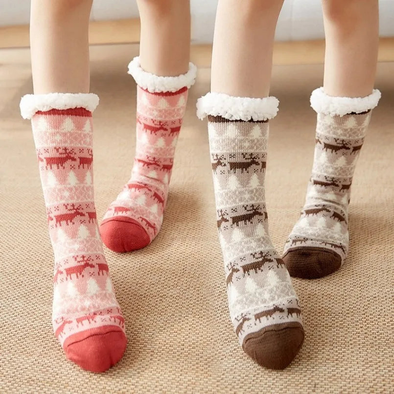 Women Winter Slipper Socks