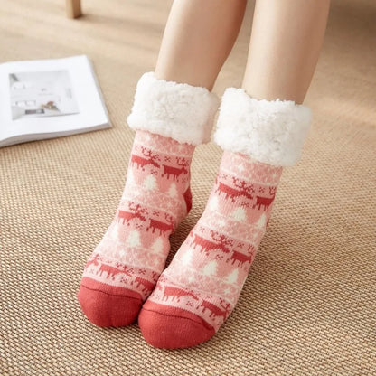 Women Winter Slipper Socks