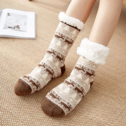 Women Winter Slipper Socks